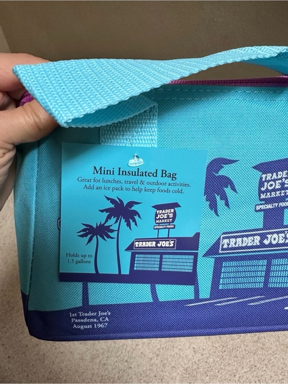 NWT Trader Joe’s Mini Insulated Tote - Picture 6 of 10